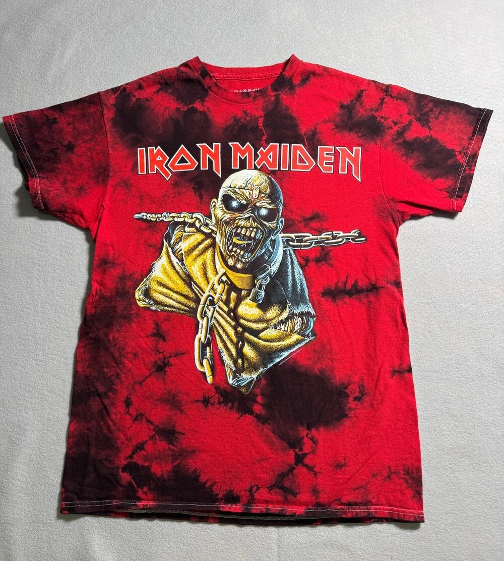 Iron Maiden Piece of Mind Tie-Dye T-shirt Size M
